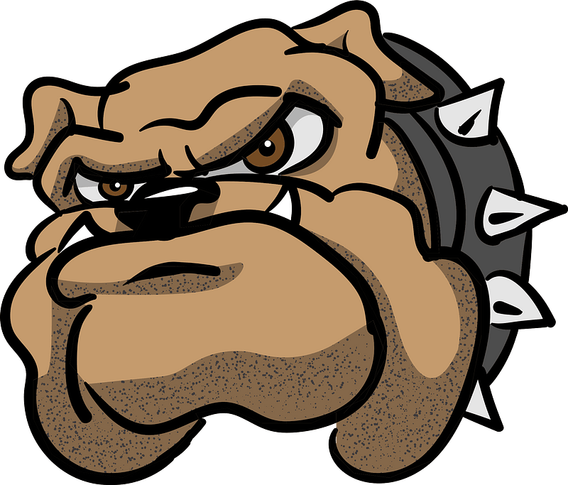 Bulldog head - Free vector clipart images on creazilla.com