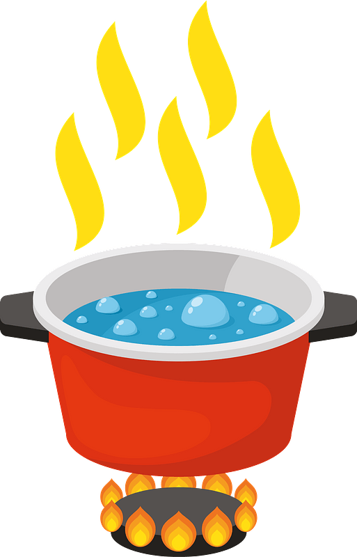 Boiling water pan