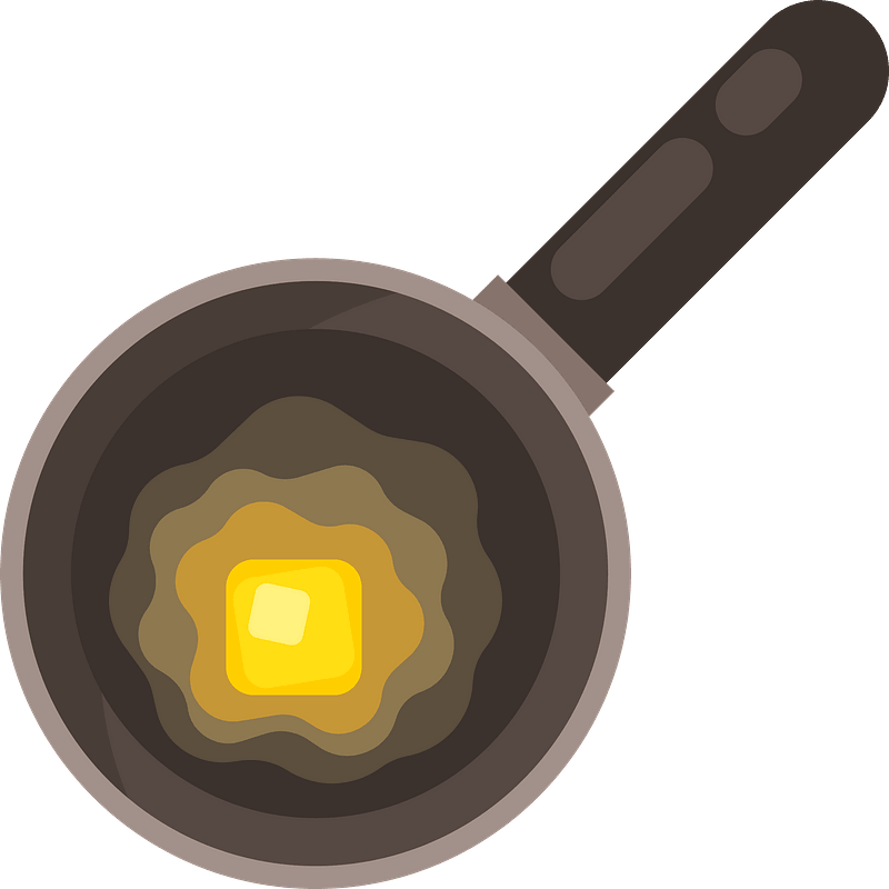 Butter in a pan