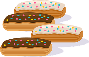 Chocolate eclairs