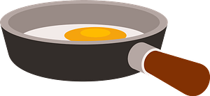 Egg in a pan