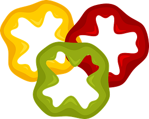 Slices of paprika