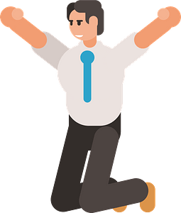 Happy businessman