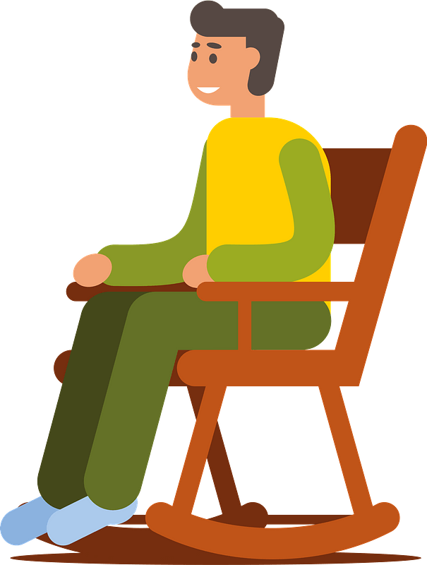 Man in rocking chair
