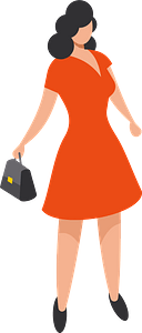 Woman with a purse