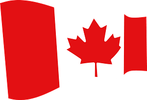 Canada wavy flag