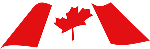 Canada wavy flag