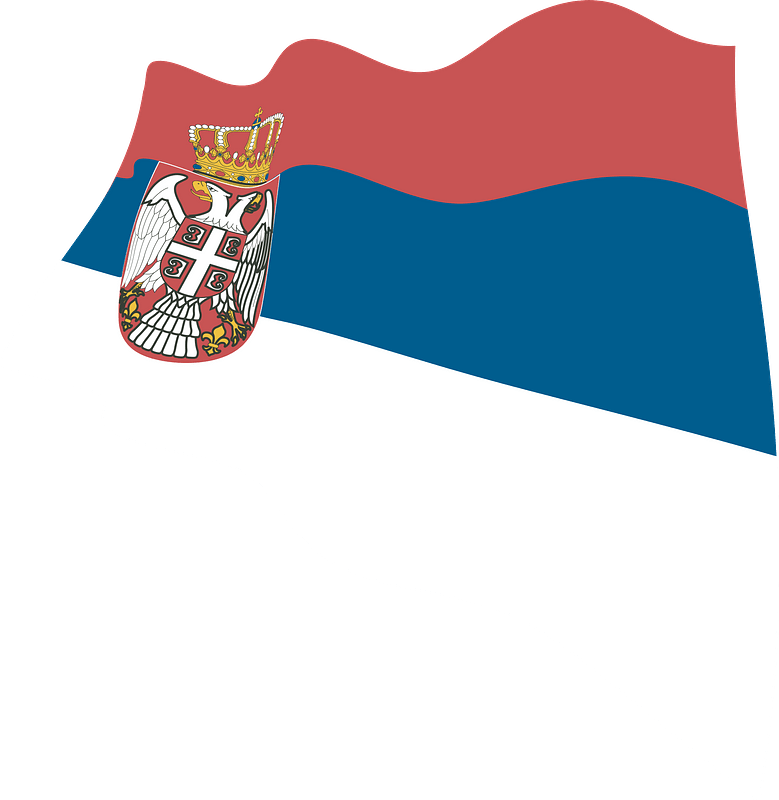 Serbian wavy flag