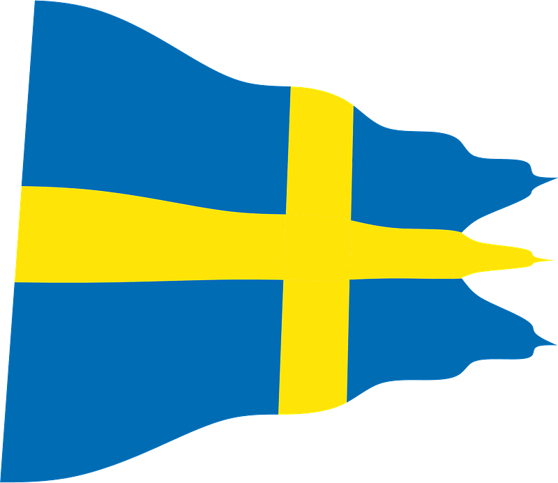 Swedish naval wavy flag