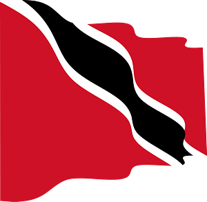 Trinidad and Tobago wavy flag