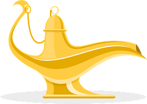 Yellow iron lamp