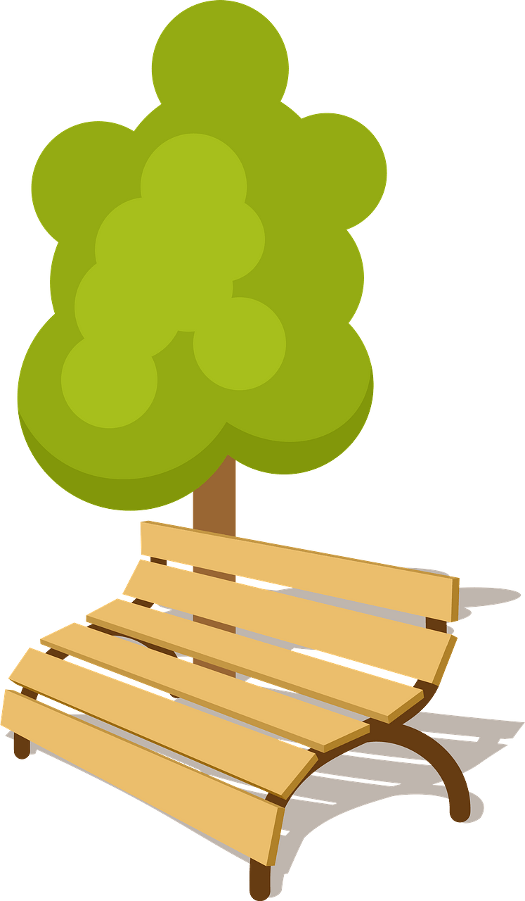 Bench under the tree