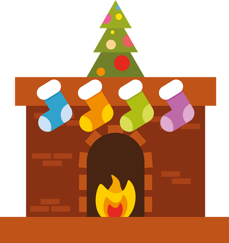 Christmas fireplace