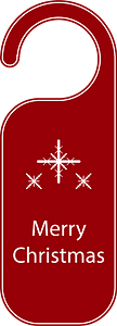 Merry christmas door hanger