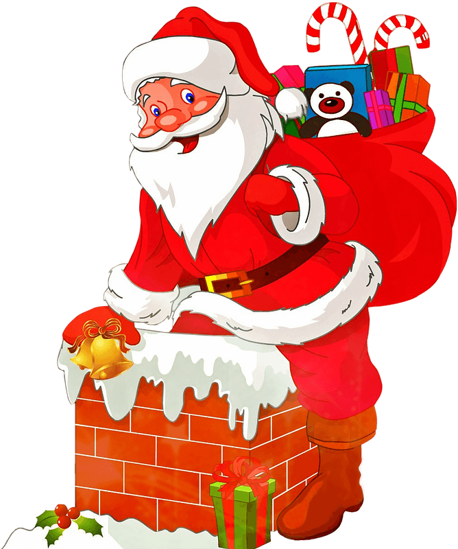 Santa Claus with presents