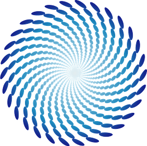 Blue spiral