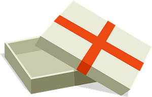 Box with ribbon 
