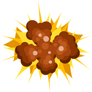 Cartoon explosion