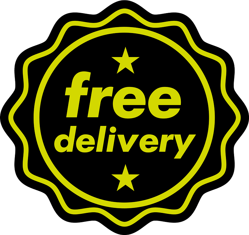Free delivery sign