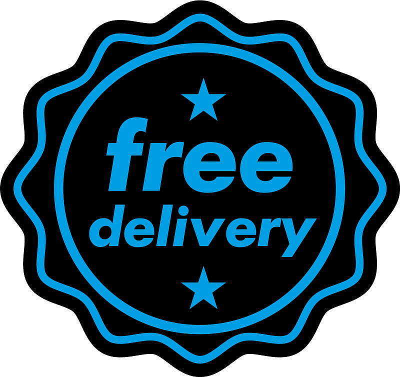 Free delivery sign