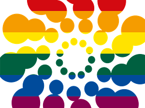 Lgbt funky circles