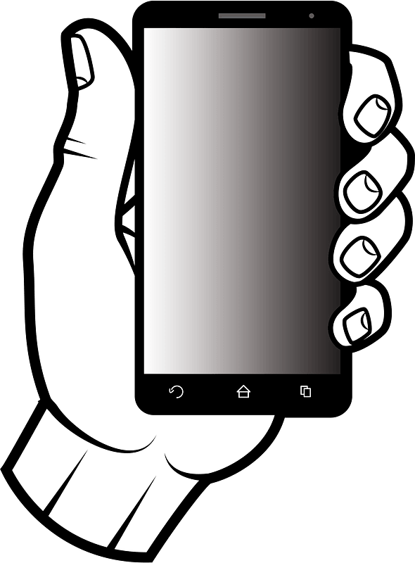 Mobile phone in hand