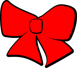 Red Christmas Bow