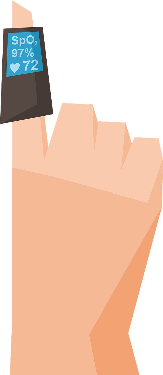 Oximeter on finger
