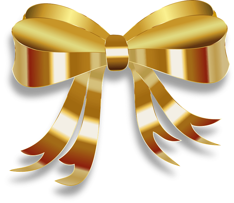 Gold Christmas Bow