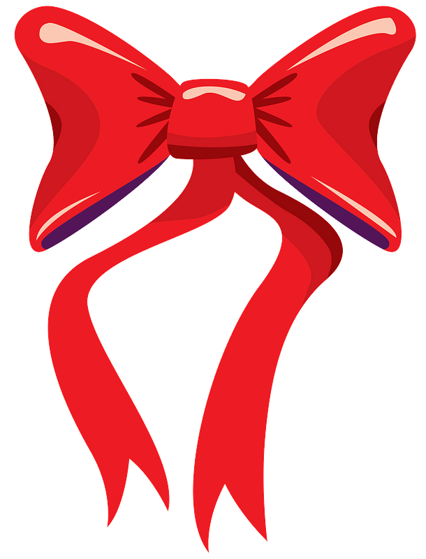 Red Christmas Bow 