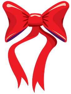 Red Christmas Bow