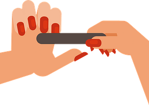 Polishing nails