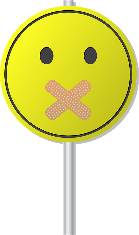 Smiley taped mouth