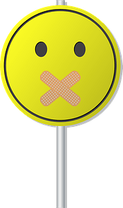 Smiley taped mouth