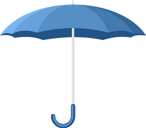 Blue umbrella