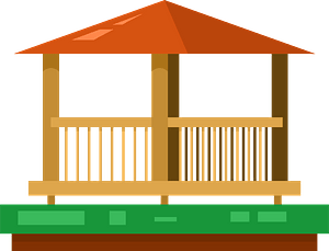 Wooden pavillion