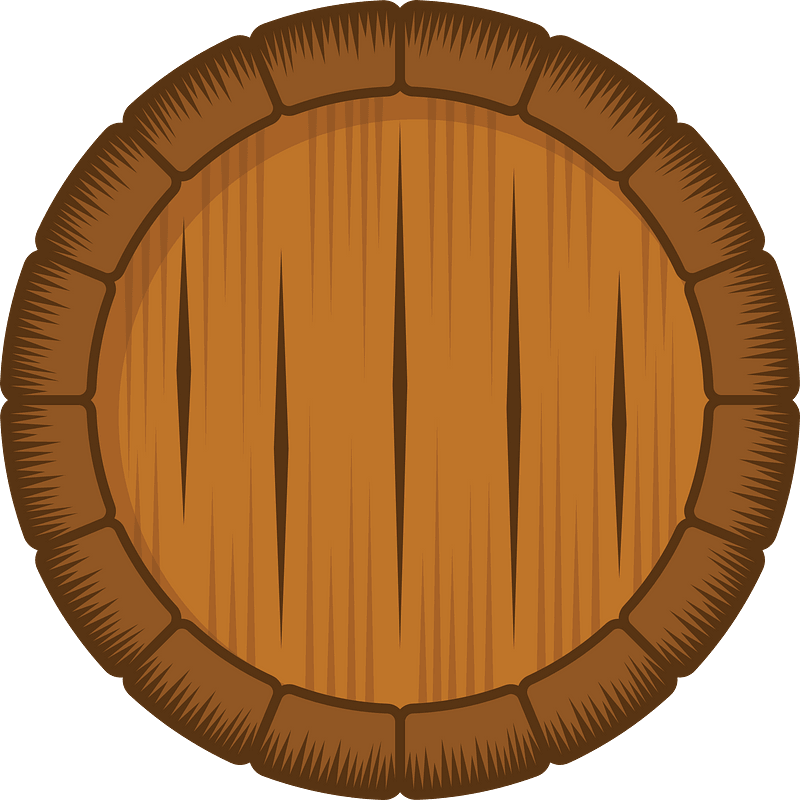 Wooden wine barrel