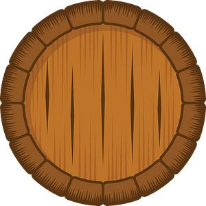 Wooden wine barrel