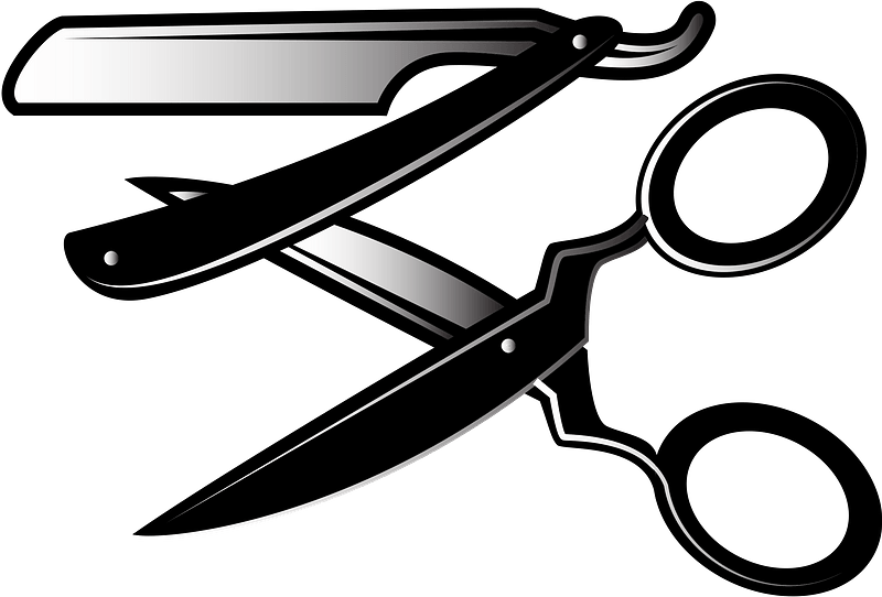 Scissors and razor
