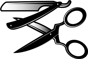 Scissors and razor