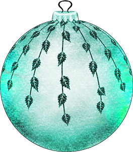 Scrapbook Christmas ball