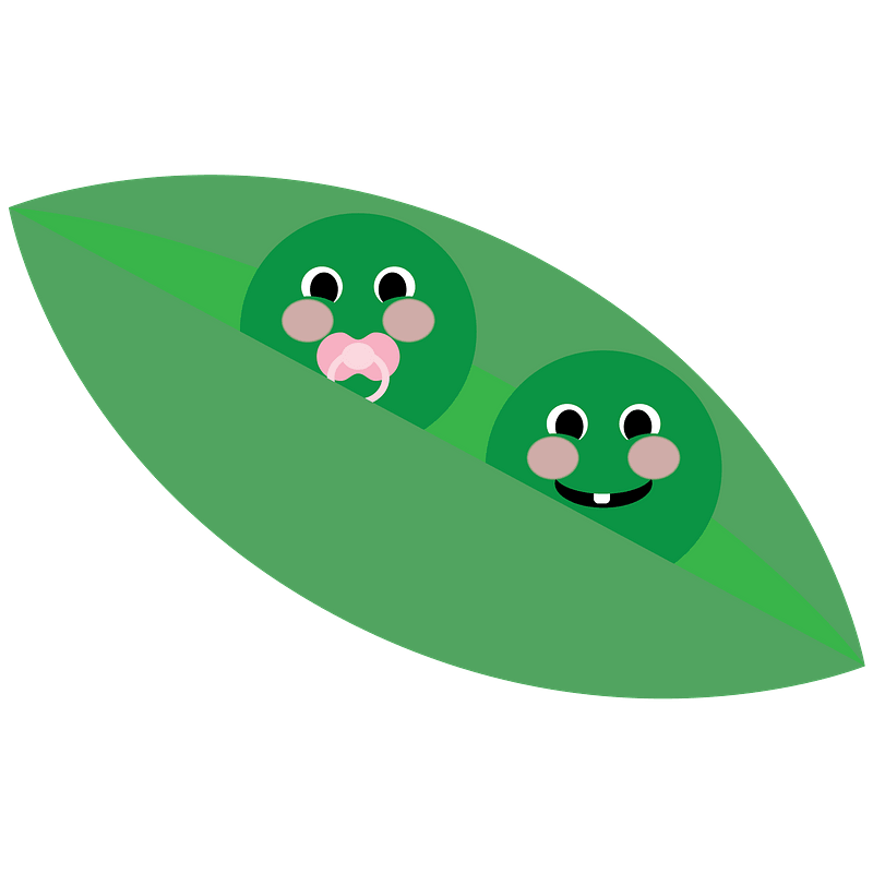 Baby peas in a pod