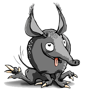 Cartoon armadillo