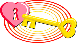 Heart and key