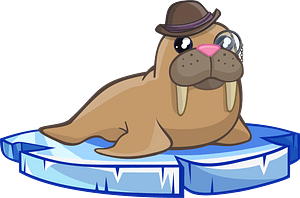 Walrus with monocle