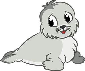 Cute baby seal