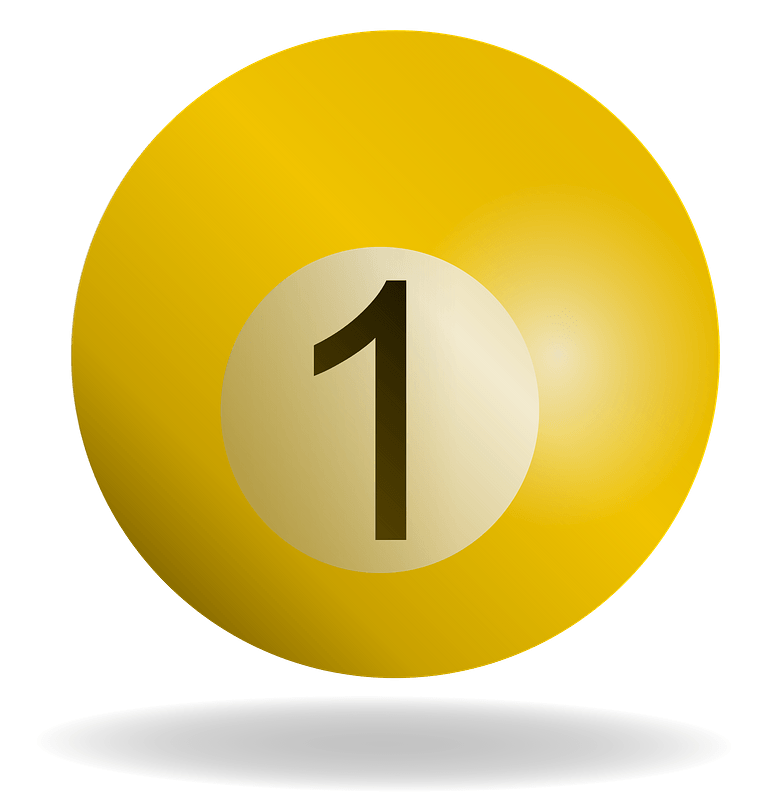 Yellow billiard ball