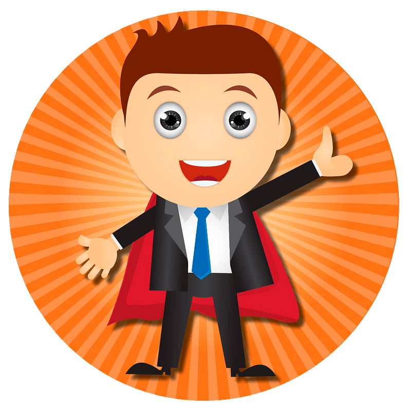 Businessman superhero