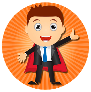 Businessman superhero