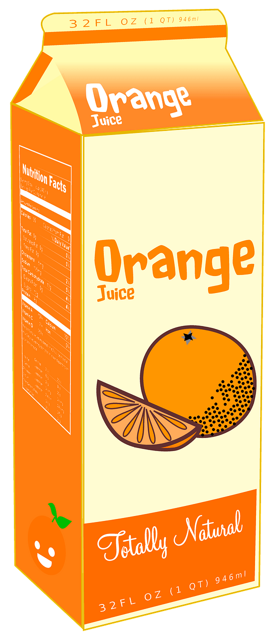 Carton of orange juice